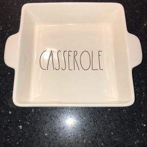 Rae Dunn White Ceramic LL Casserole Baking Dish